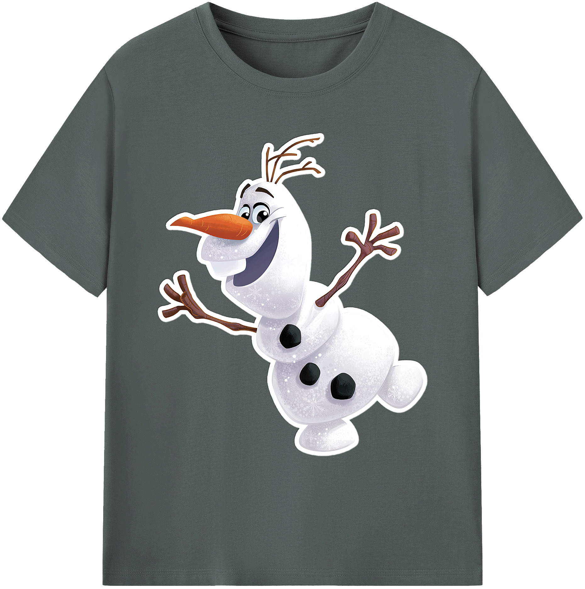 （画像用） アナと雪の女王 アンナ エルサ Frozen Anna Elsa 綿100％ メンズ半袖Tシャツ｜肌触りやわらか＆通気性